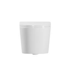Pack WC bâti-support Duofix 112cm + WC suspendu Ceramia Vortex rimless + abattant SoftClose + plaque blanche (CETORGEB3)