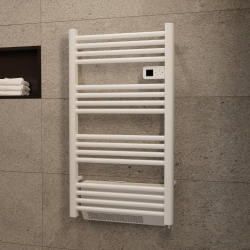 Sèche serviettes électrique 500W + 1000W, 960x540 mm, blanc (CERAHTLR5001000W)