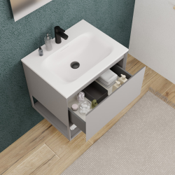  Ceramia  meuble de salle de bain Ceramia 60 cm, gris perle (CERAMIA-1LG60)
