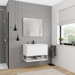 Ceramia Nouveau meuble de salle de bain Ceramia 60 cm, certifié FSC, blanc cassé (CERAMIA-1OW80)