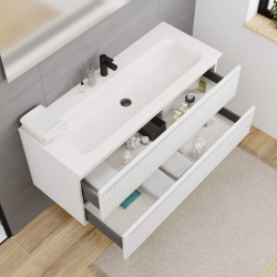  Ceramia meuble de salle de bain 120 cm, blanc cassé (CERAMIA-3OW120)
