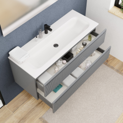  Ceramia meuble de salle de bain 120 cm, gris foncé (CERAMIA-3DG120)