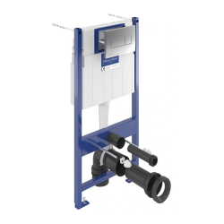 ViConnect Pro S Bâti-support sol-mur avec plaque chromé (92122869)  ViConnect Pro S Bâti-support sol-mur avec plaque chromé (92122869)