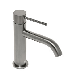 Aurum mitigeur lavabo sur pied 16,5 cm, à levier, sans vidage, noir mat (SATBAUR271BGM)