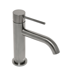 Aurum mitigeur lavabo sur pied 16,5 cm, à levier, sans vidage, noir mat (SATBAUR271BGM)
