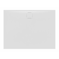 Vision 120x90cm receveur de douche rectangulaire ultra-plat 3cm, surface antidérapante, marbre coulé, blanc (SATSVVI12090B)