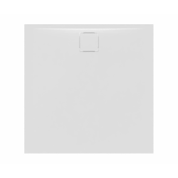 Vision Receveur de douche 90x90cm + Siphon Eslim90. Marbre coulé, blanc (SATSVVI90QB-S)