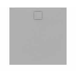 Vision Receveur de douche 90x90cm + Siphon Eslim90. Marbre coulé, gris (SATSVVI90QS-S)