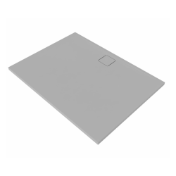 Vision Receveur de douche 100x90cm + Siphon Eslim90. Marbre coulé, gris (SATSVVI10090S-S)