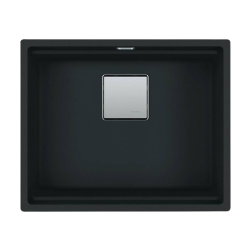 Kubus 2 évier en fragranit KNG 110-52, 52x42 cm, noir mat (125.0670.898)