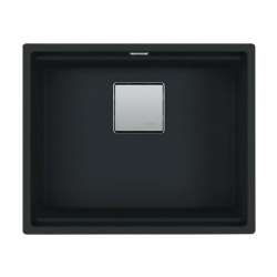 Kubus 2 évier en fragranit KNG 110-52, 52x42 cm, noir mat (125.0670.898)