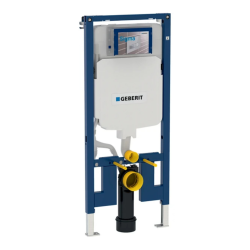 Pack WC Bâti-support Duofix + WC sans bride Smyle + Abattant softclose + Plaque blanche (SmyleGeb1)