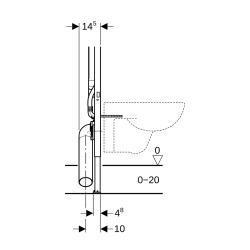 Duofix Bâti-support extra-plat, 114 cm, avec réservoir à encastrer Sigma 8 cm (111.796.00.1)