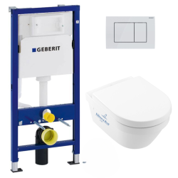 Pack WC Bâti UP100 + Cuvette Architectura sans bride DirectFlush + Abattant soft close (Architectura2Geb1)