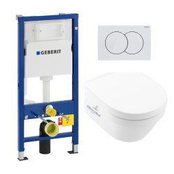 Pack WC Bâti UP100 + Cuvette Architectura sans bride DirectFlush + Abattant soft close (Architectura2Geb1)