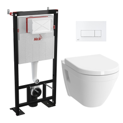 Set complet bati support autoportant + WC suspendu Vitra S50 + plaque double touche blanche (AlcaS50softclose-4)