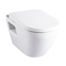 Pack WC Bâti autoportant avec Cuvette Serel SM10 + abattant softclose + Plaque chrome mat (Alca85SM10-5)