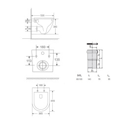 ViConnect Pro S Pack WC bâti Villeroy & Boch + WC Swiss Aqua Technologies + abattant SoftClose + plaque (VCNFUSIONTQ2SPCH)