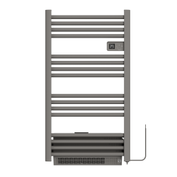 Sèche serviettes électrique 500W + 1000W, anthracite (CERAHTLR5001000A)
