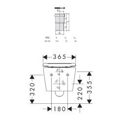 ViConnect Pro S Pack WC bâti-support Villeroy & Boch + WC sans bride Hansgrohe + abattant Softclose + plaque (VCNPURAS2CH)