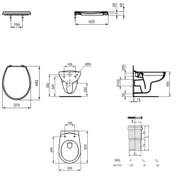  ViConnect Pro S Pack WC bâti-support Villeroy & Boch + WC suspendu Porcher + abattant + habillage + plaque (VCNPORCHER2SBCH)