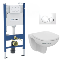 Pack WC Bâti-support extra-plat UP720 + Cuvette Tesi Ideal Standard + Abattant frein de chute + Plaque Blanc/Chrome
