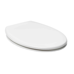 Abattant WC universel avec fermeture douce SoftClose en Duroplast, fixations invisibles, blanc (EASY2233)