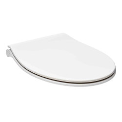 Abattant WC ultra-fin avec fermeture douce SoftClose en Duroplast,fixations invisibles, blanc (EASYSLIM33)