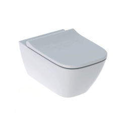 Pack WC Bâti-support Duofix + WC sans bride Smyle + Abattant softclose + Plaque blanche (SmyleGeb1)