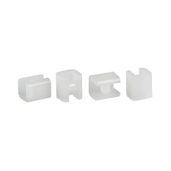 Jeu de 4 pieds de rechange transparents pour tabouret de douche autoportant en plastique transparent (NDSATSTOLPLASTT)