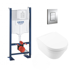 Pack WC Rapid SL autoportant NF + Cuvette Architectura sans bride fixations invisibles + Plaque chrome (ProjectArchitectura2-1)