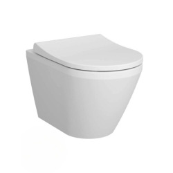 Pack WC Bâti-support + WC Vitra Integra fixations invisibles + Abattant softclose + Plaque blanche