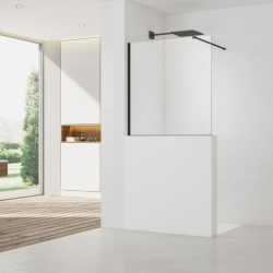 Walk-in 100x100cm paroi de douche à l'italienne + set d'installation + bras de montage (SATBWIS100PRC)