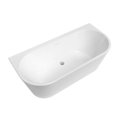 Mood 170x80 cm baignoire îlot en acrylique 227L, orientation gauche et droite, avec siphon + pieds, blanc (SATVMOOD1700Z)