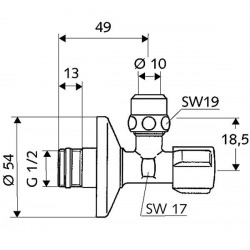  Robinet d&apos;équerre COMFORT (052760699)