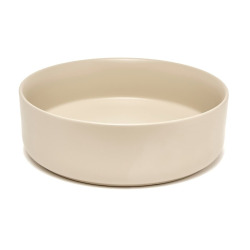 Mood vasque à poser ronde 36x36 cm sans trou de robinetterie ni trop-plein, beige (SATM3636KM)