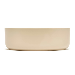 Mood vasque à poser ronde 36x36 cm sans trou de robinetterie ni trop-plein, beige (SATM3636KM)