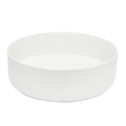 Mood vasque à poser ronde 36 x 36 cm blanc mat sans trou pour robinet ni trop-plein (SATM3636MW)