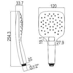  Pomme de douche Ravak 958.00 chrome X07P348