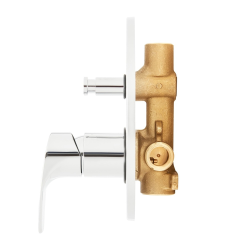  Mélangeur bain-douche SAT Project avec corps de mélangeur chromé SATBSPRO215