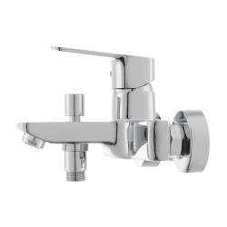 Optima Cube Way mitigeur de baignoire mural 150 mm à levier, chrome (CU222)