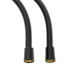 Ravak Flexible de douche SAT avec blocage anti-rotation noir mat SATHADICEFC