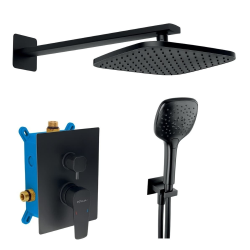 Novaservis Metalia 58 ensemble de douche avec corps d&apos;encastrement, noir (SADA58051R,5)