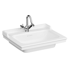 Vitra  Lavabo VitrA Ricordi 65x53 cm trou pour mélangeur au milieu 7801-003-0001