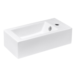 Glacera Lavabo Glacera Bigio 50x25 cm avec trou pour mitigeur à droite (BG5025P)