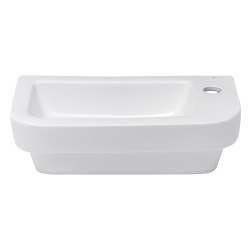 Lave-mains d'angle 45 × 24 cm avec trou pour robinet à droite SAT Project