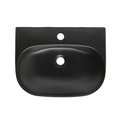  Lavabo SAT Brevis 50x38,5 cm sans trop-plein, noir mat (SATBRE5038RBKM)