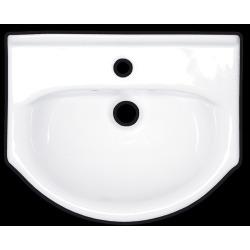 Meuble lavabo Naturel Pro 52x41 cm trou pour mélangeur au milieu HA5650