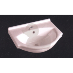  Lavabo Pro 43x34 cm trou pour mélangeur au milieu (HA5640)