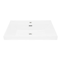 Lavabo SAT B-Way 61x46,5 cm ouverture pour un robinet au milieu (SATBW6046)